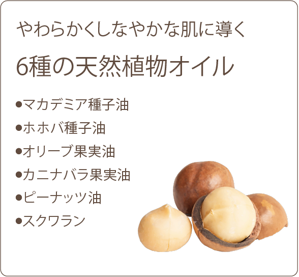 6種の天然植物オイル
